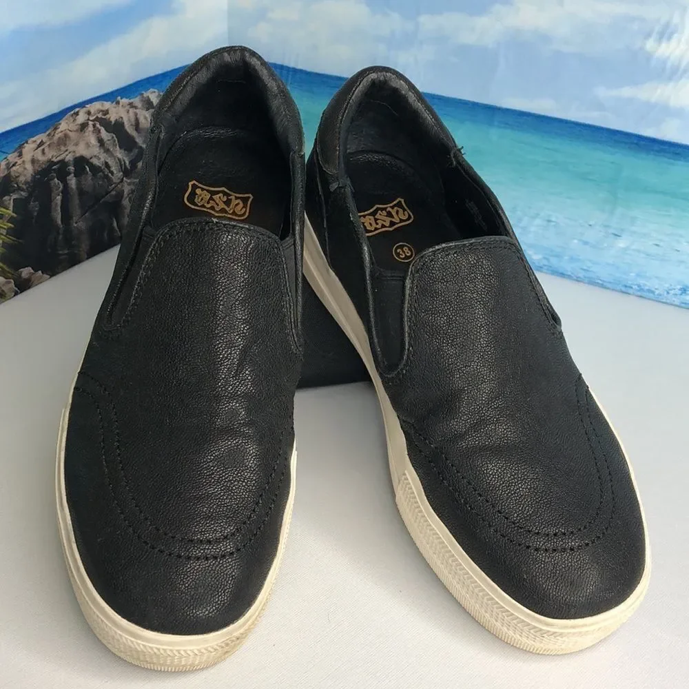 ASH Jungle Black Leather Sneaker